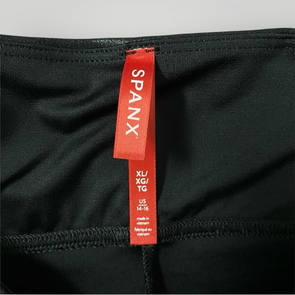 NWT SPANX Faux Leather Leggings Sz XL - Picture 4 of 12